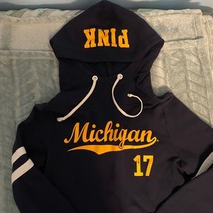 VS PINK Funnel Michigan Hoodie